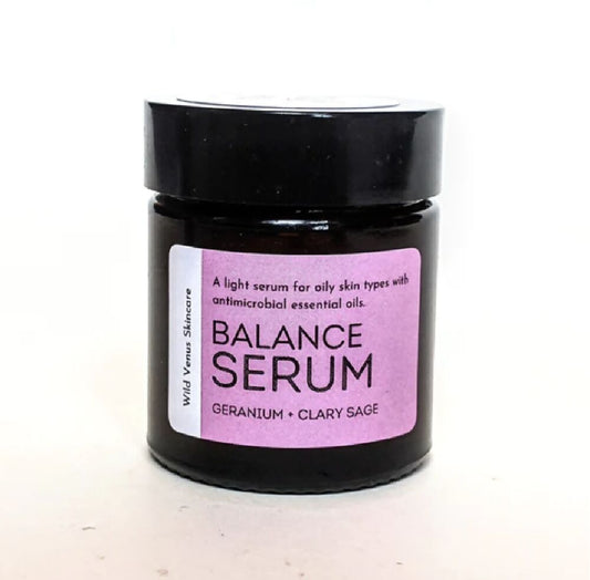 Balance Facial Serum / Retinol / Oily & Combination Skin / Geranium & Clary Sage