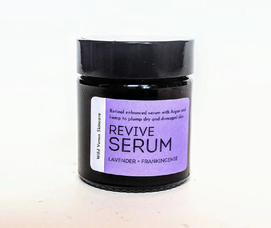 Revive Facial Serum / Retinol, Hemp & Argan Oil / Lavender, Geranium & Frankincense